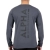 Alpha Industries Long Sleeve Back Print Heavy GREY BLACK