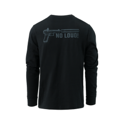 DIRECT ACTION Longsleeve NO LOUD! - Cotton - Black