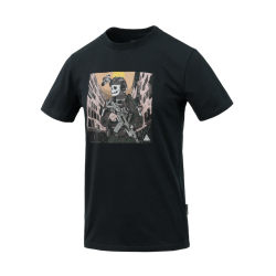 DIRECT ACTION T-shirt DA SKELETON - Cotton - Black