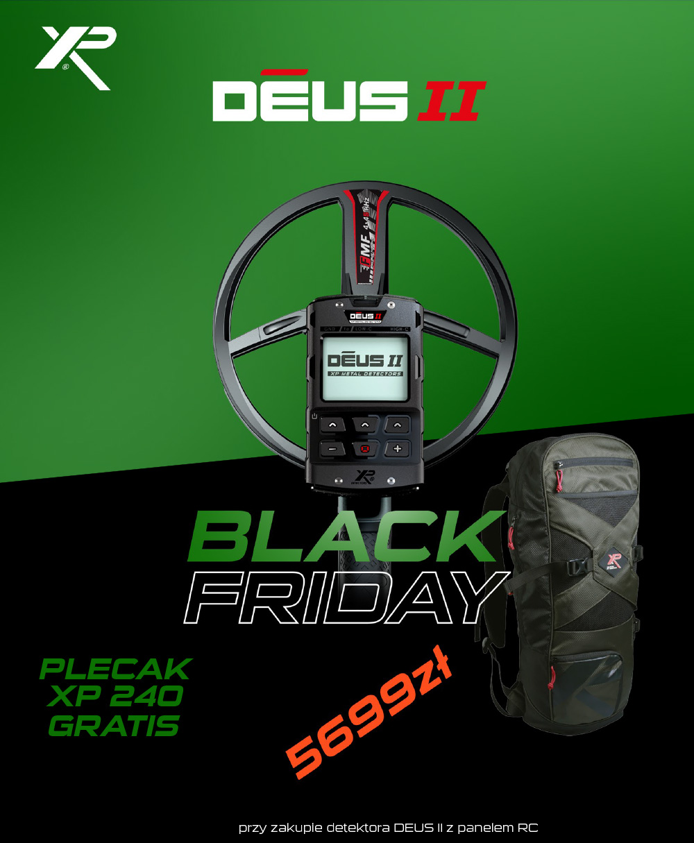 XP Deus II RC + Back Pack 240 promocja Black Weeks '25 XP Deus II RC + Back Pack 240 promocja Black Weeks '25