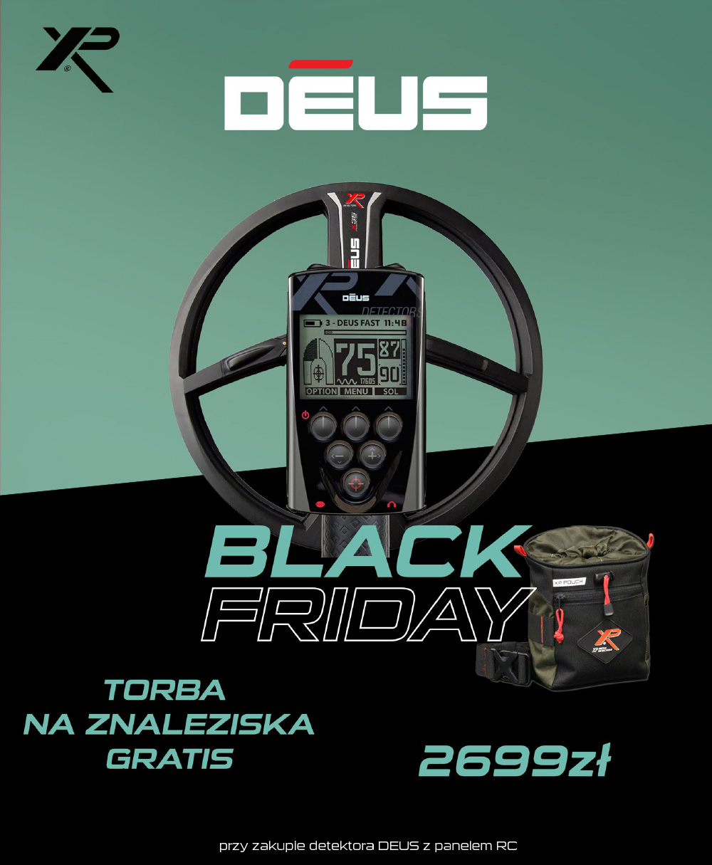 XP Deus RC + Find's Pouch Black Weeks 2025 XP Deus RC + Find's Pouch Black Weeks 2025